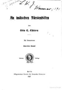 cover of the book An indischen Fürstenhöfen