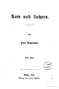 cover of the book Rom und Sahara