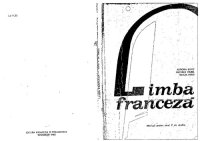 cover of the book Limba franceză. Manual pentru anul V de studiu