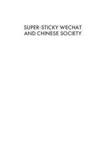 cover of the book Super-sticky WeChat and Chinese Society