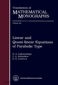 cover of the book Linear and Quasi-linear Equations of Parabolic Type