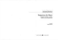 cover of the book Espectros de Marx