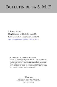 cover of the book Cinq lettres sur la theorie des ensembles