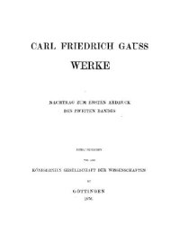 cover of the book Werke. Nachtrag zum ersten Abdruck