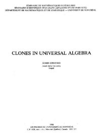 cover of the book Clones in universal algebra