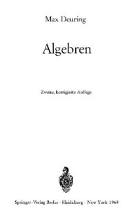 cover of the book Algebren 