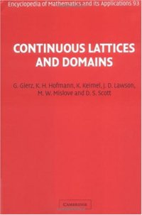 cover of the book Continuous lattices and domains