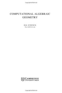 cover of the book Computational algebraic geometry