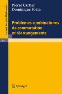 cover of the book Problèmes combinatoires de commutation et réarrangements