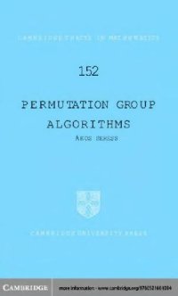 cover of the book Permutation group algorithms