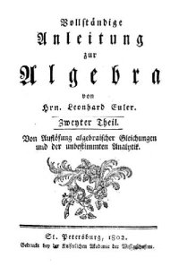 cover of the book Vollständige Anleitung zur Algebra