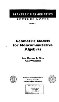 cover of the book Geometric models for noncommutative algebras