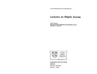 cover of the book Lectures on elliptic curves