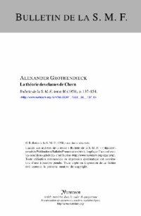 cover of the book La theorie des classes de Chern