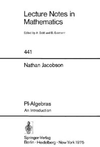 cover of the book PI-algebras: An introduction