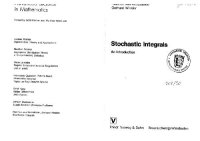 cover of the book Stochastic Integrals