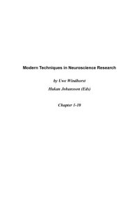 cover of the book Modern Techniques in Neuroscience Research