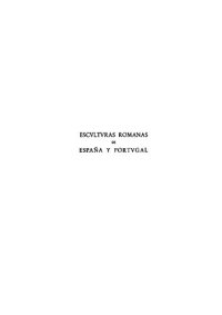 cover of the book Esculturas romanas de España y Portugal