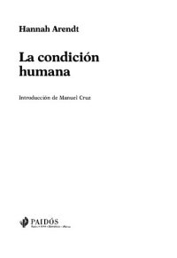 cover of the book La condición humana