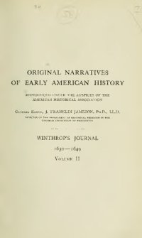 cover of the book Winthrop's Journal "History of New England" 1630-1649