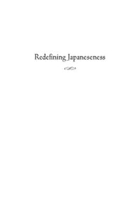 cover of the book Redefining Japaneseness: Japanese Americans in the Ancestral Homeland