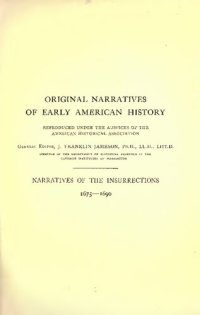 cover of the book Narratives of the Insurrections 1675-1690