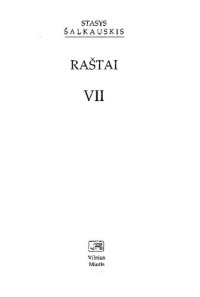 cover of the book Raštai, t. 7