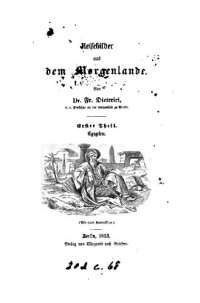 cover of the book Reisebilder aus dem Morgenlande