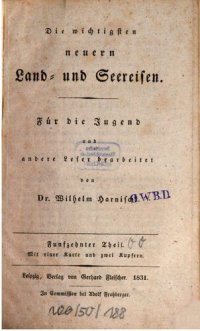 cover of the book Die wichtigsten neuern Land- und Seereisen