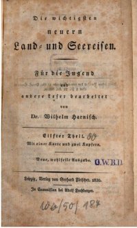 cover of the book Die wichtigsten neuern Land- und Seereisen