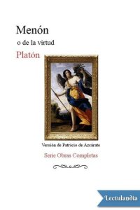 cover of the book Menón