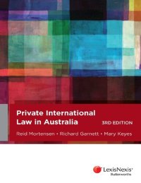 cover of the book Private international law in Australia