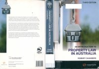 cover of the book An introduction to property law in Australia