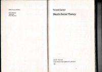 cover of the book Marx's Social Theory (Opus Books)