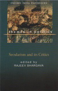 cover of the book Secularism and its Critics