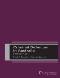 cover of the book Criminal defences in Australia