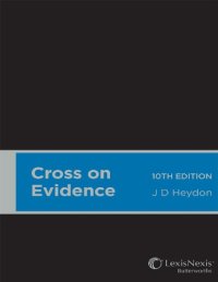 cover of the book Cross on evidence