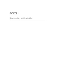 cover of the book Torts.