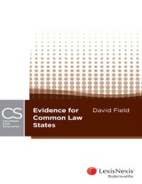 cover of the book Evidence for common law states