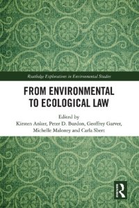 cover of the book From Environmental to Ecological Law