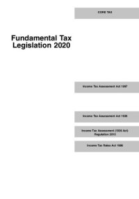 cover of the book Fundamental Tax Legislation 2020