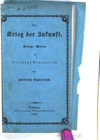 cover of the book Der Krieg der Zukunft. Einige Worte an die junge Generation