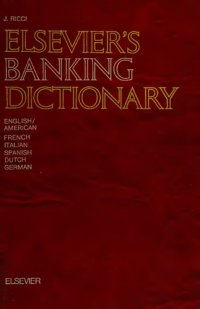 cover of the book Elsevier's Banking Dictionary