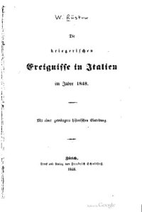 cover of the book Die kriegerischen Ereignisse in Italien im Jahre 1848