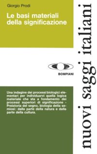 cover of the book Le basi materiali della significazione