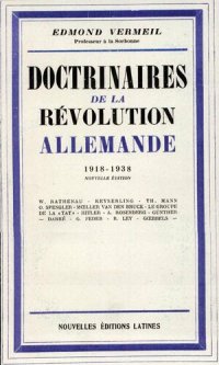 cover of the book Doctrinaires de la Révolution Allemande 1918-1938