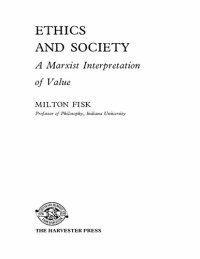 cover of the book Ethics and Society: A Marxist Interpretation of Value