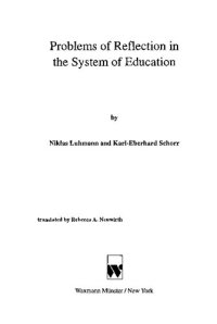 cover of the book Problems of reflection in the system of education