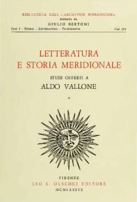 cover of the book Letteratura e storia meridionale. Studi offerti a Aldo Vallone