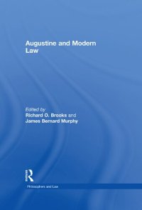 cover of the book Augustine and Modern Law (Philosophers and Law)